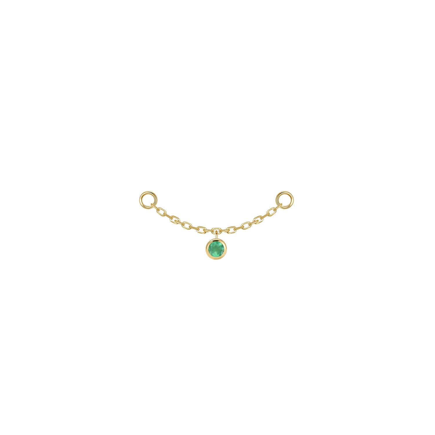 Round Bezel Gemstone Chain