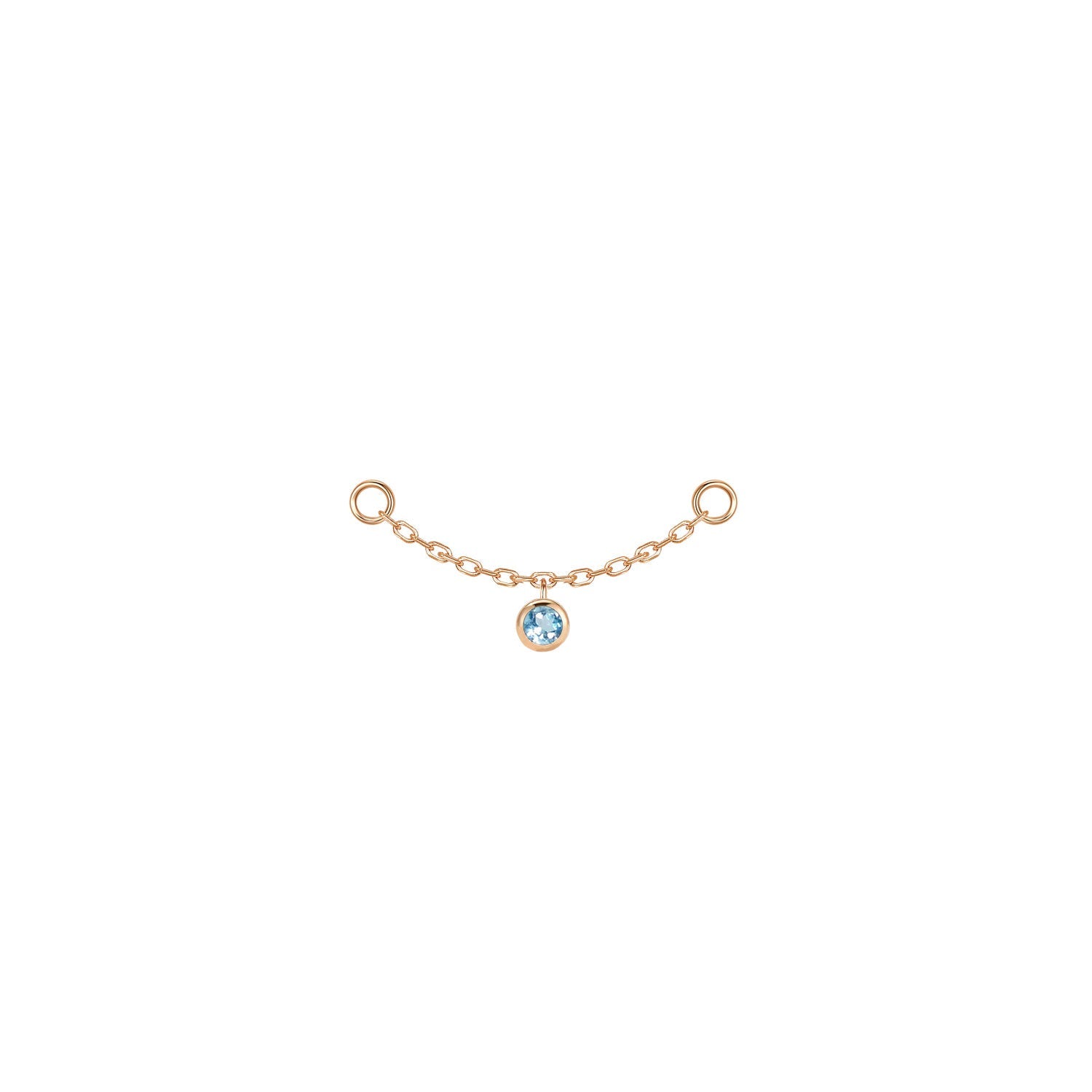 Round Bezel Gemstone Chain