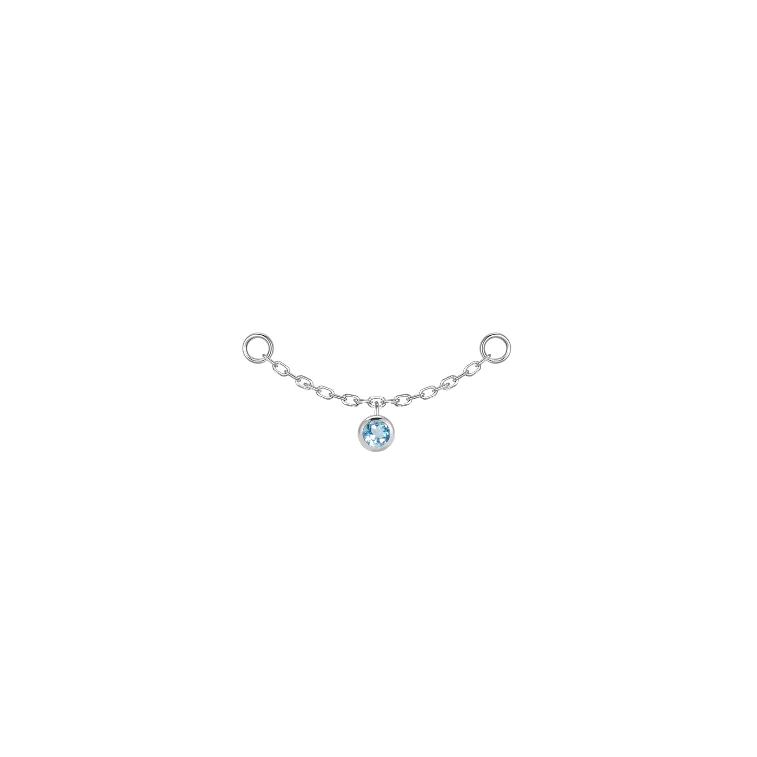 Round Bezel Gemstone Chain