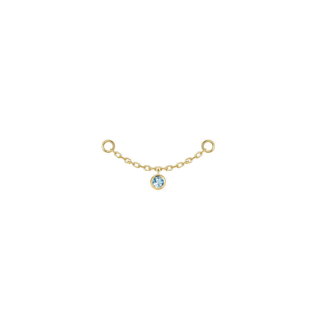 Round Bezel Gemstone Chain