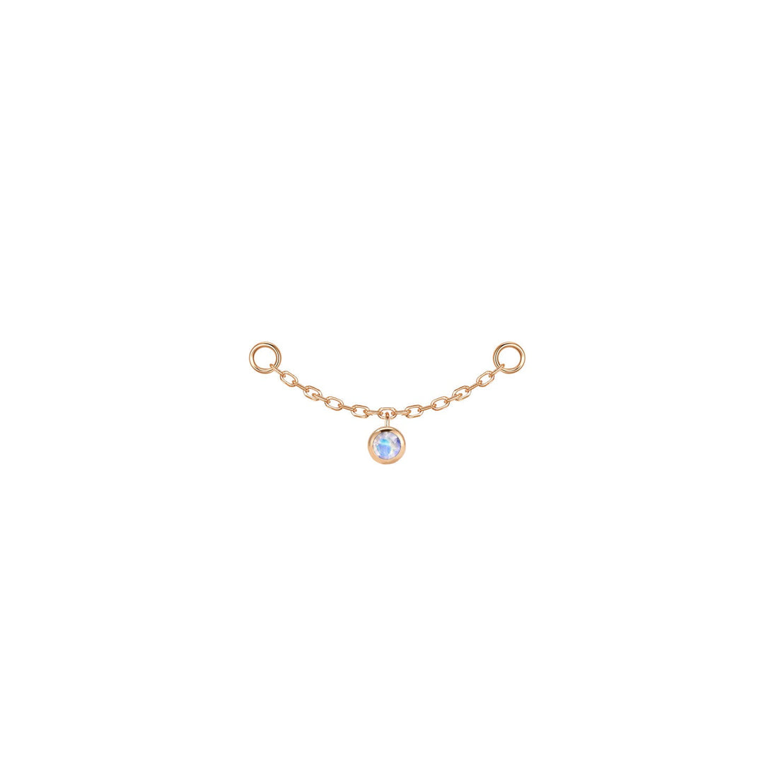 Round Bezel Gemstone Chain