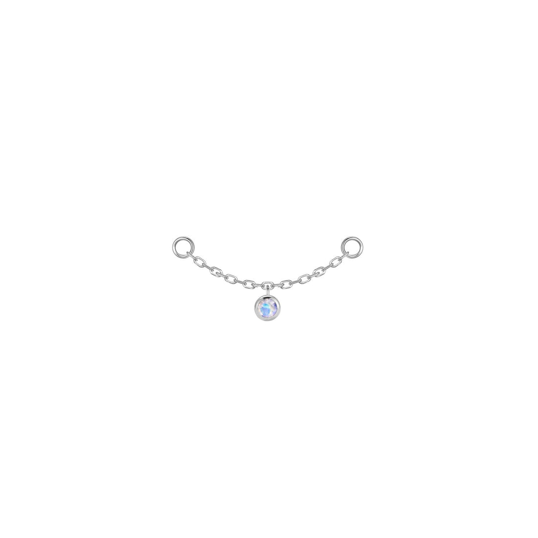 Round Bezel Gemstone Chain