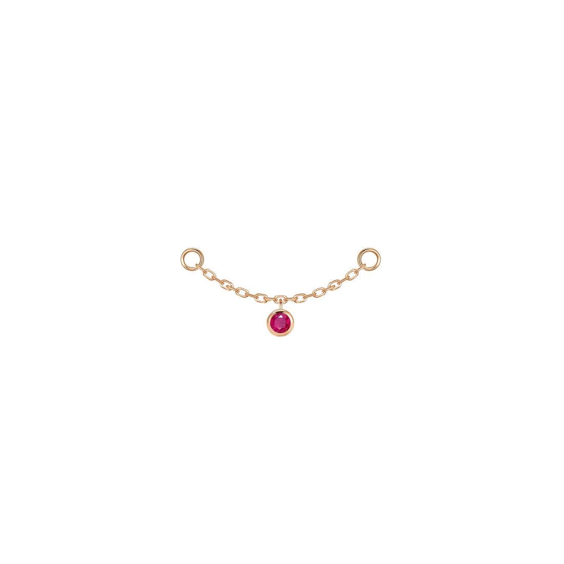 Round Bezel Gemstone Chain