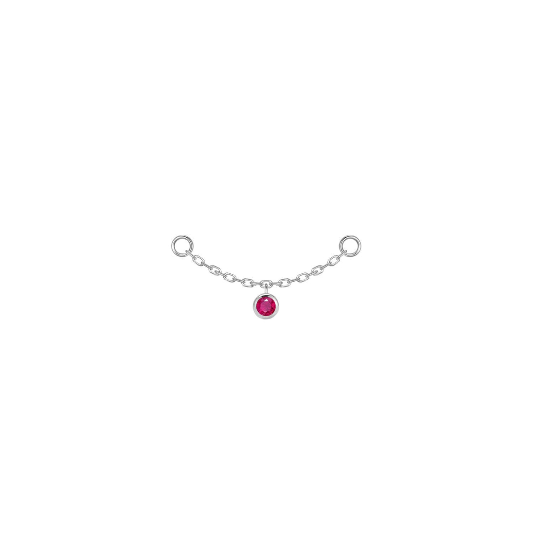 Round Bezel Gemstone Chain