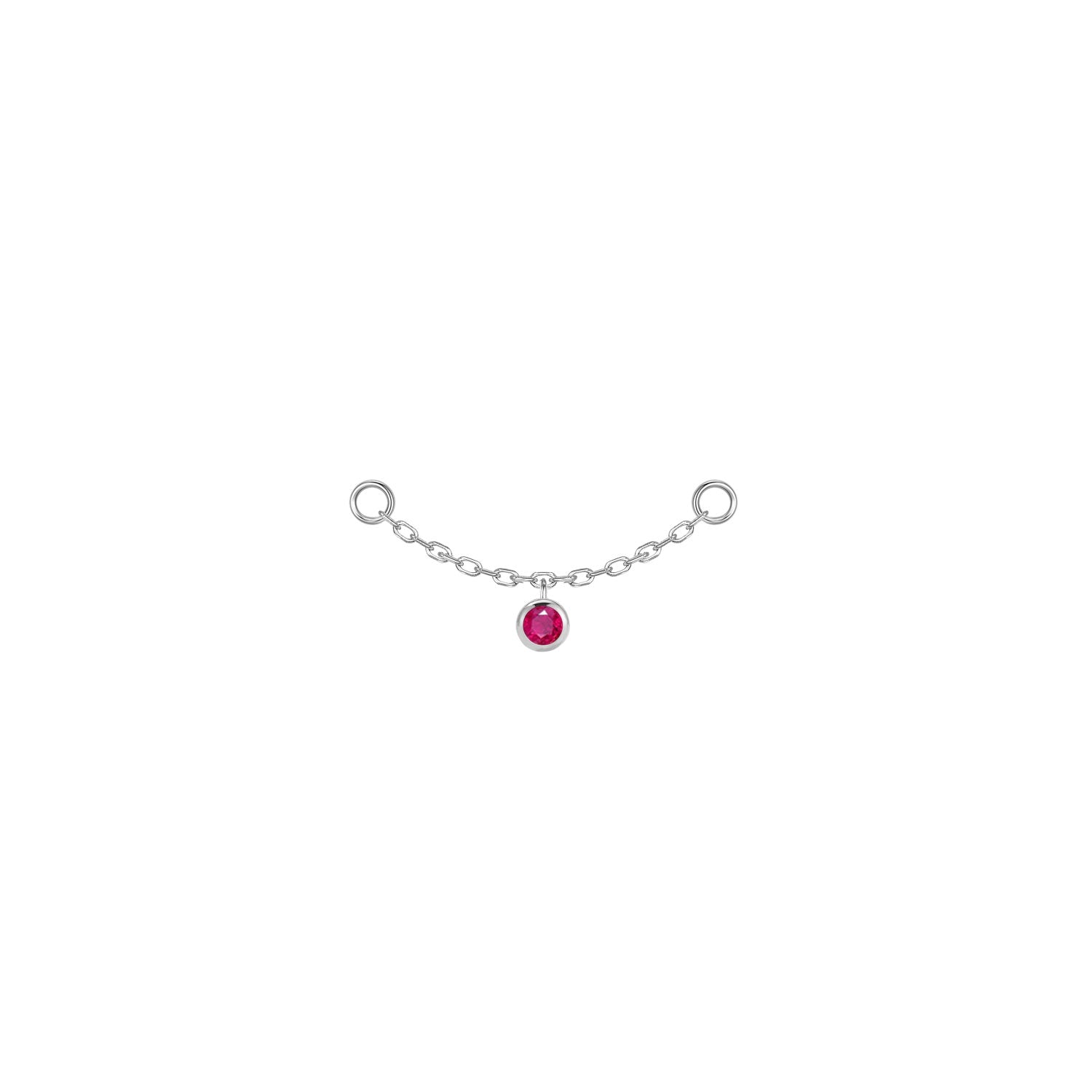 Round Bezel Gemstone Chain