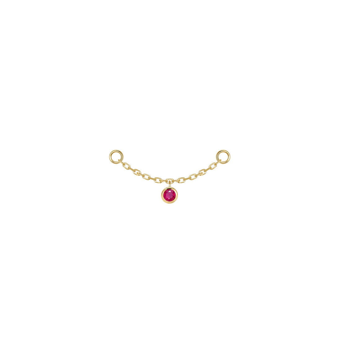 Round Bezel Gemstone Chain