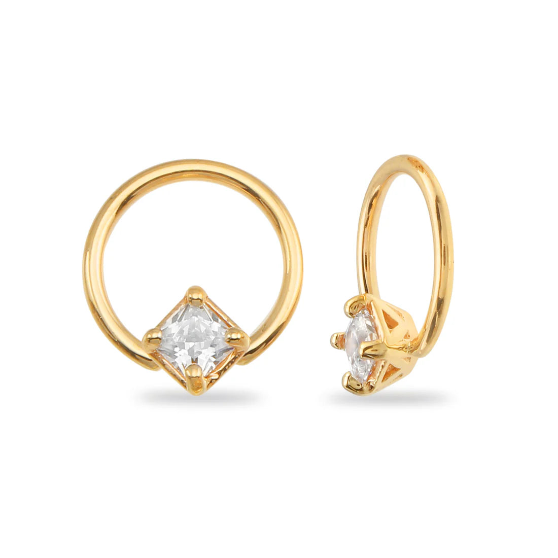 Fixed Square Prong Seamless Ring — Norvoch