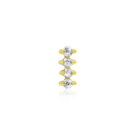 Four Gem CZ Bar — Junipurr