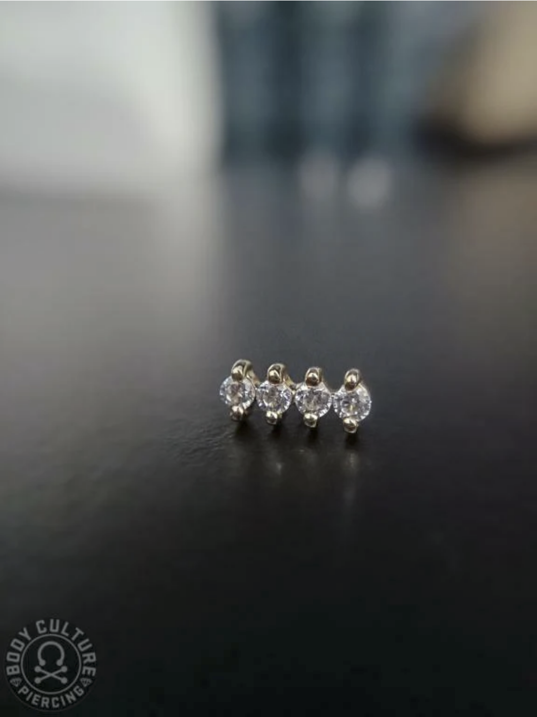 Four Gem CZ Bar — Junipurr