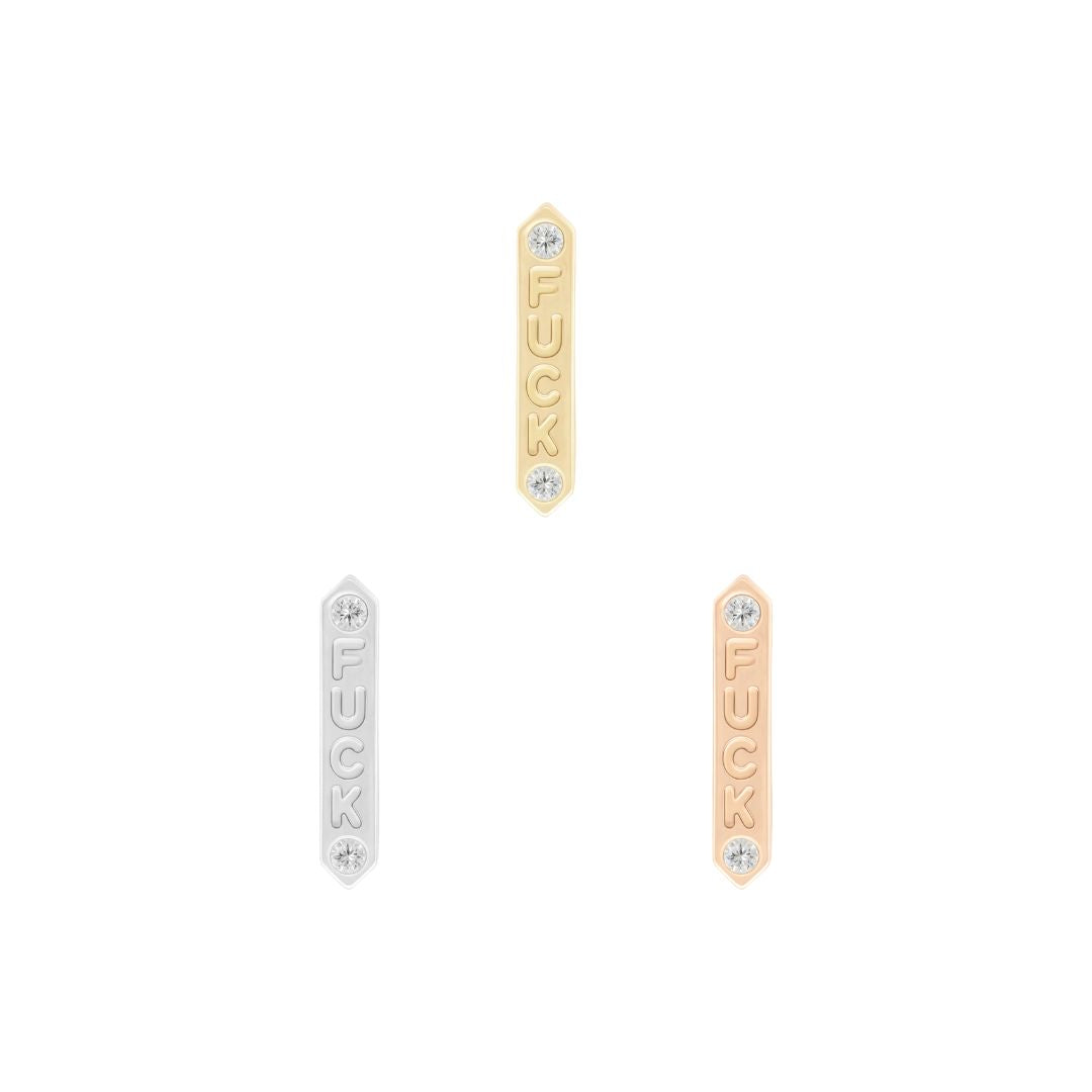 "FUCK" with Diamond - Buddha Jewelry
