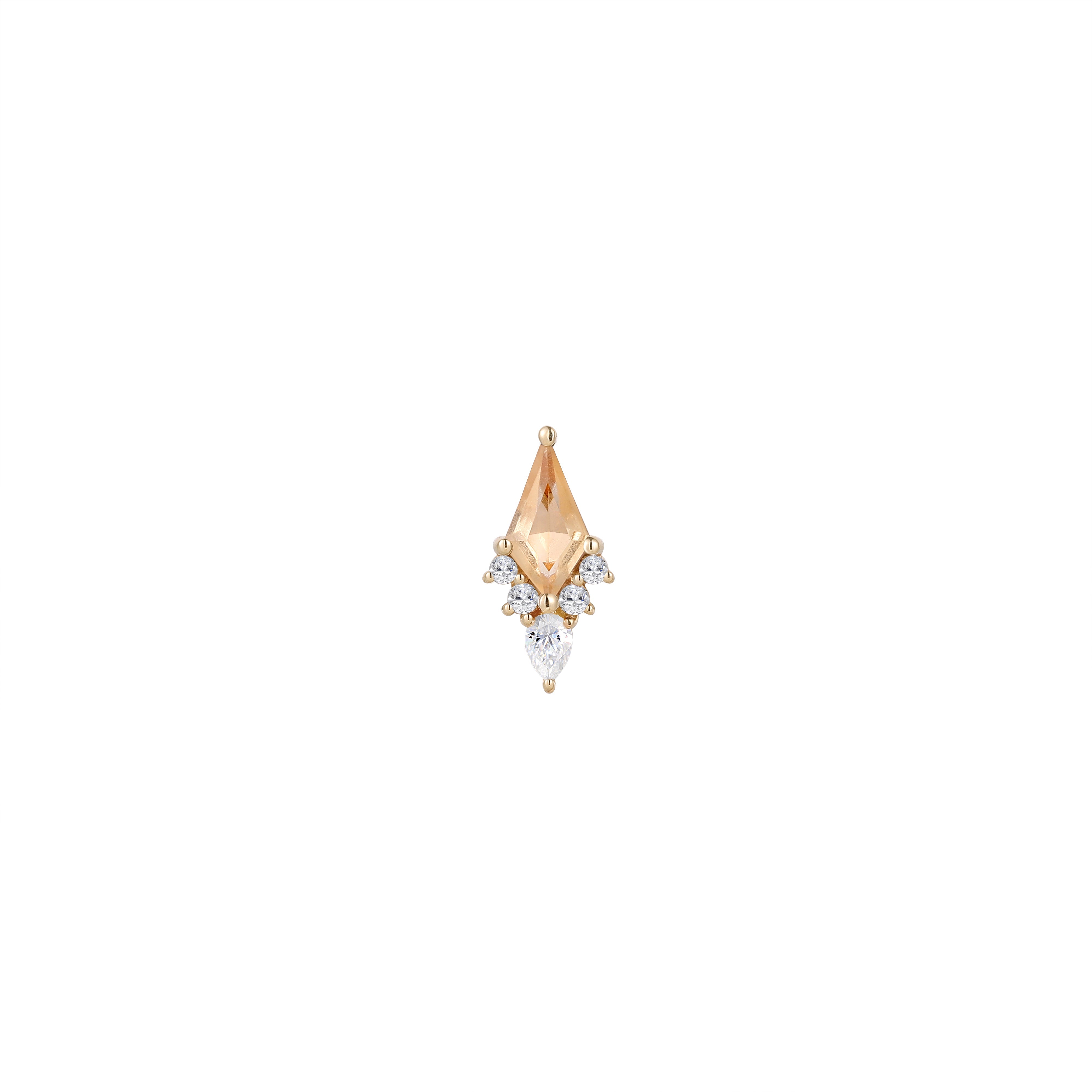 Afterglow with Citrine - 14k Yellow Gold - Buddha Jewelry