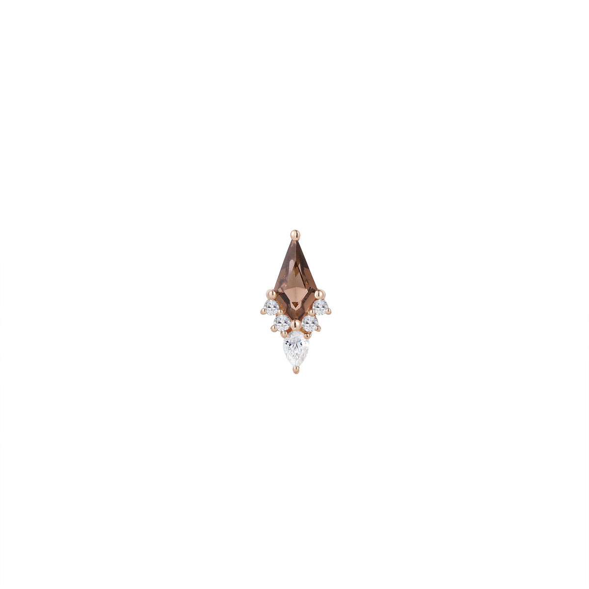 Afterglow with Smoky Quartz - 14k Rose Gold - Buddha Jewelry