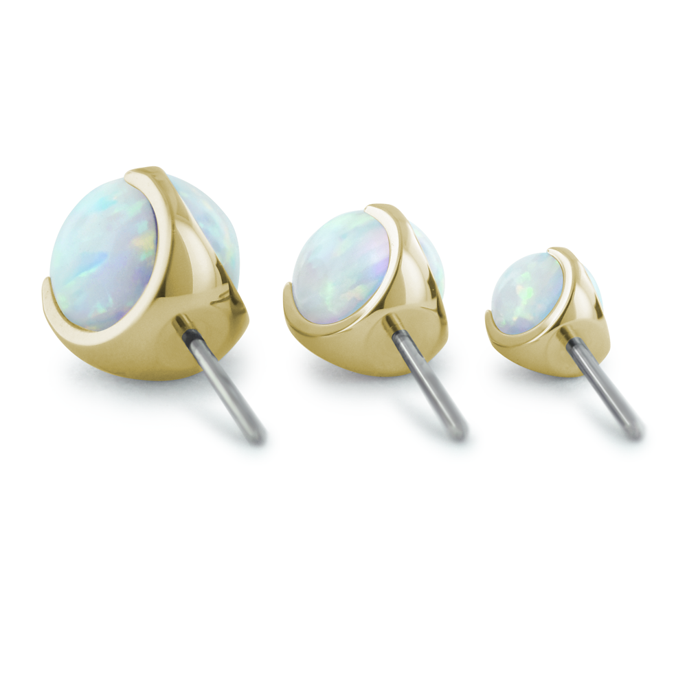 18K Gold Sphere Gem