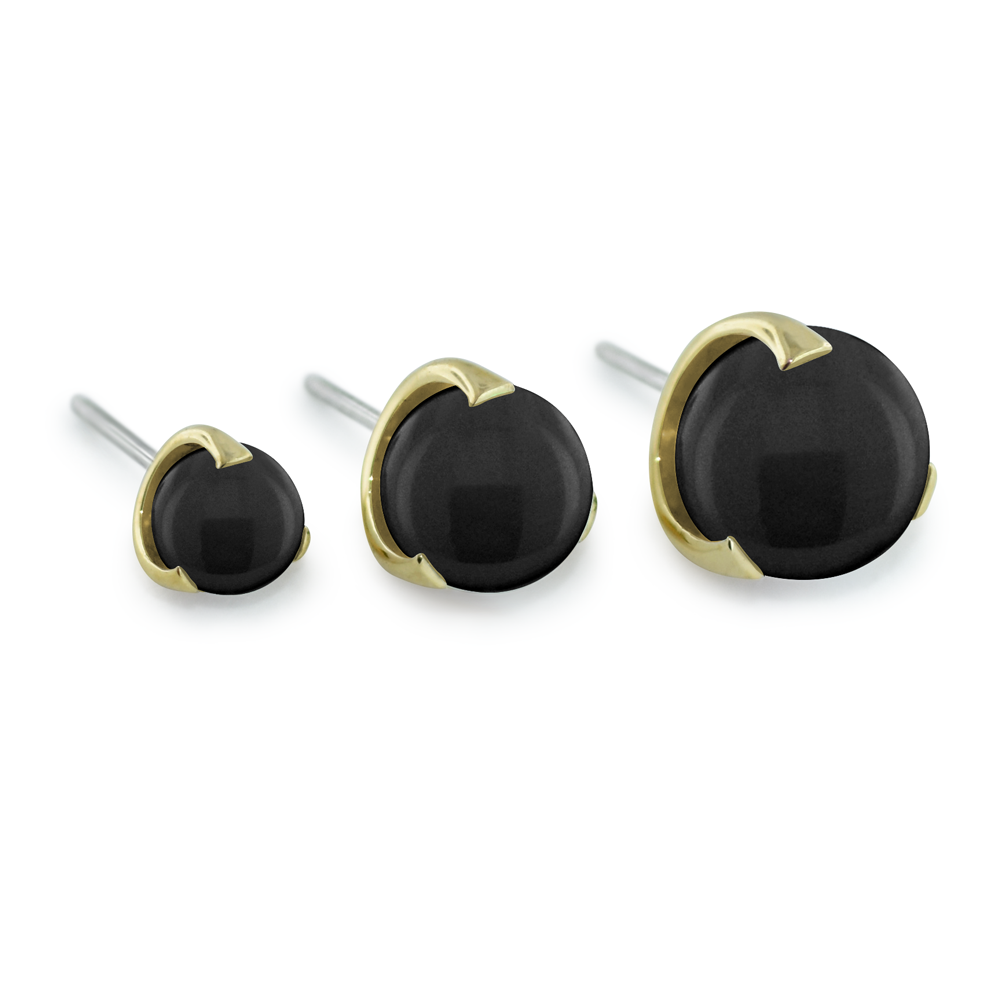 18K Gold Sphere Gem