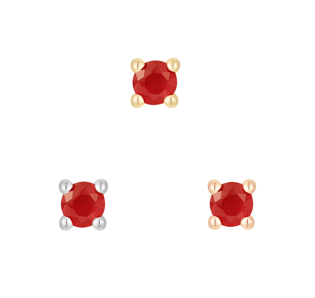 Prong Gem with Garnet - Buddha Jewelry