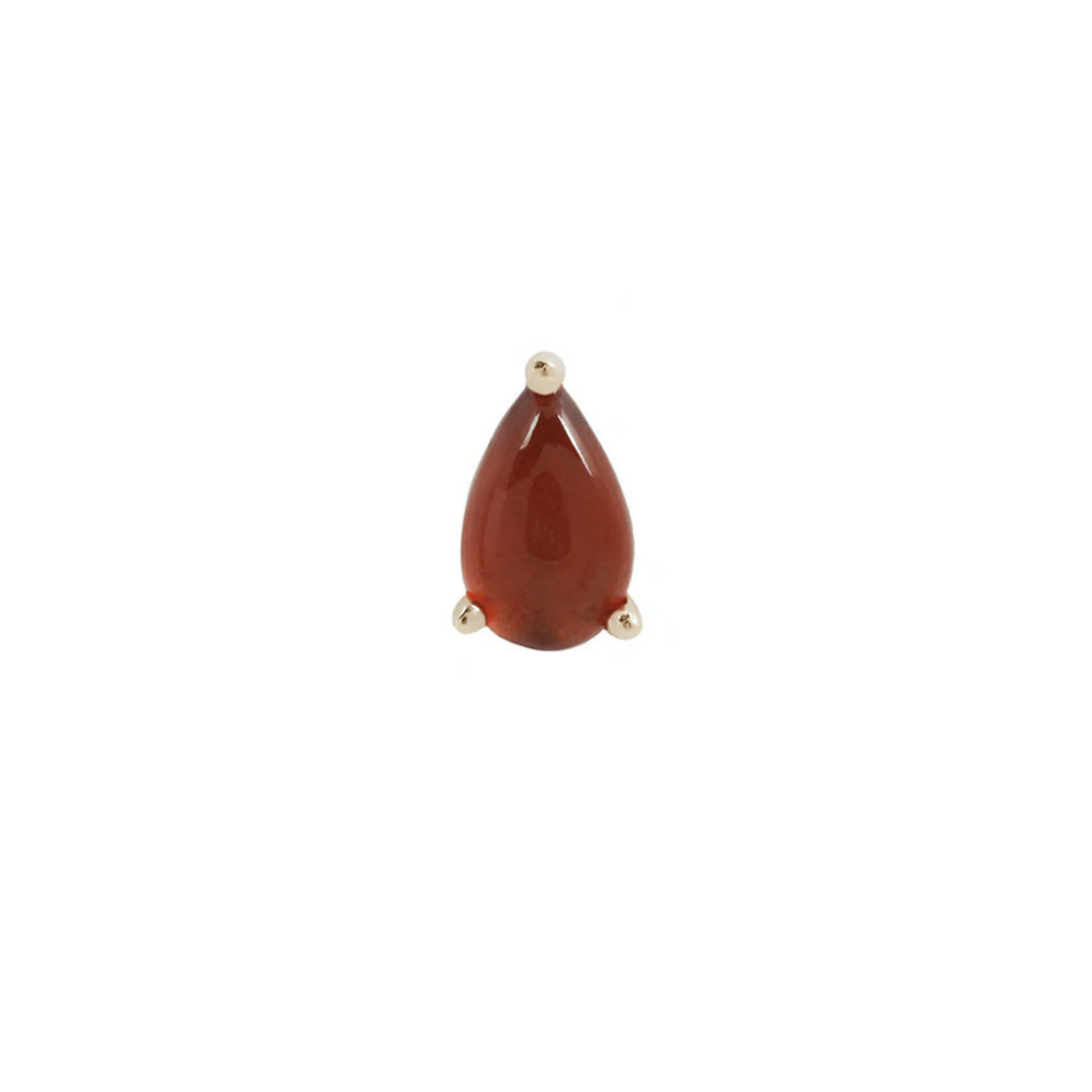 Prong Pear with Garnet — Buddha