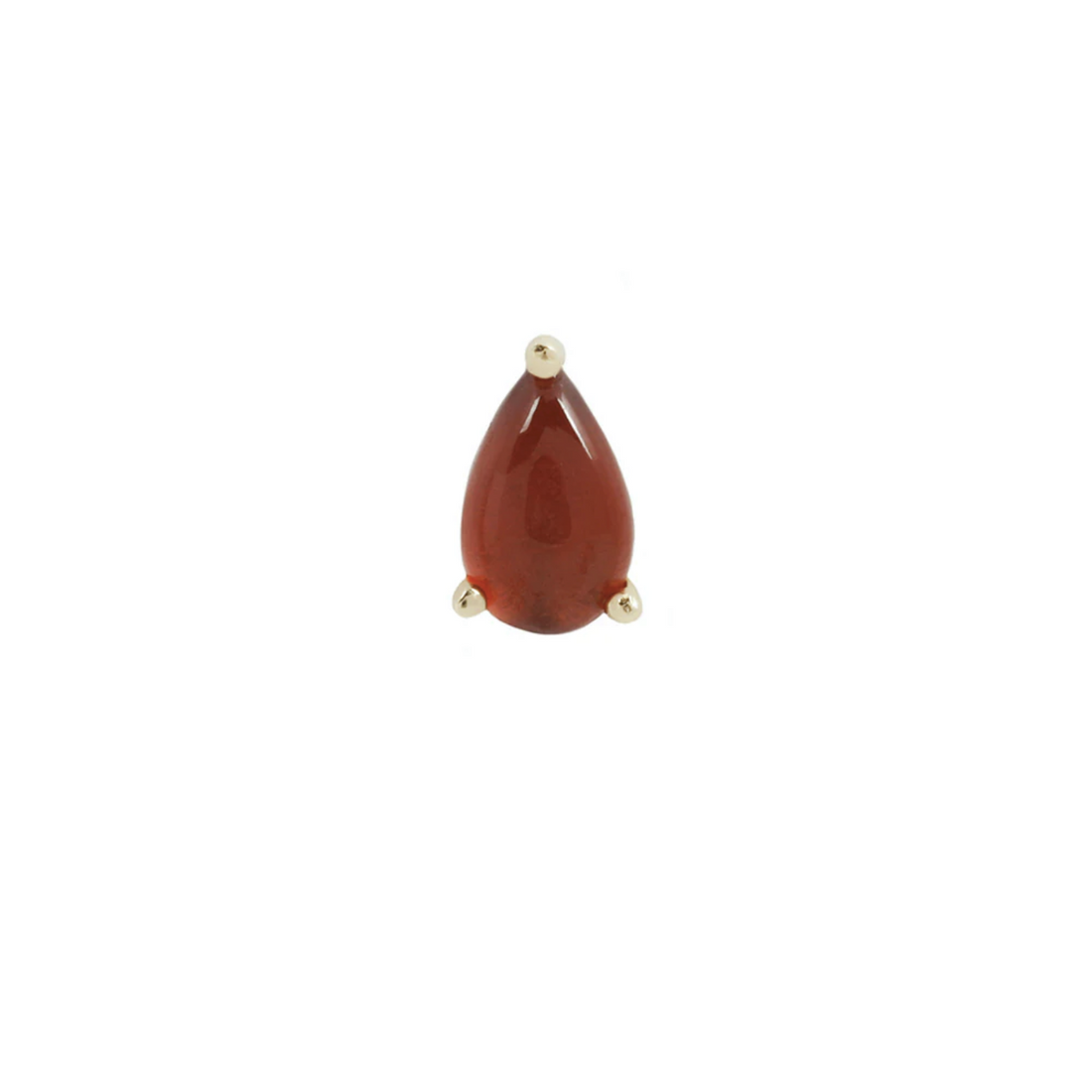 Prong Pear with Garnet — Buddha