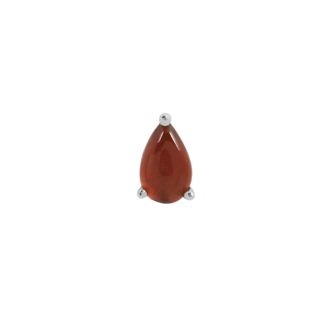 Prong Pear with Garnet — Buddha