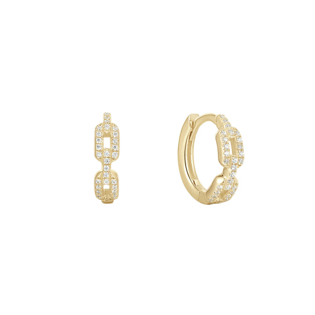 Gem Chainlink Huggie Clicker with CZ — Buddha