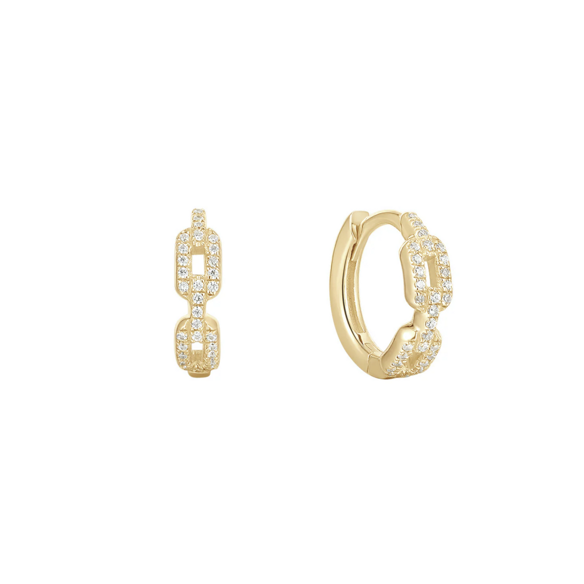 Gem Chainlink Huggie Clicker with CZ — Buddha