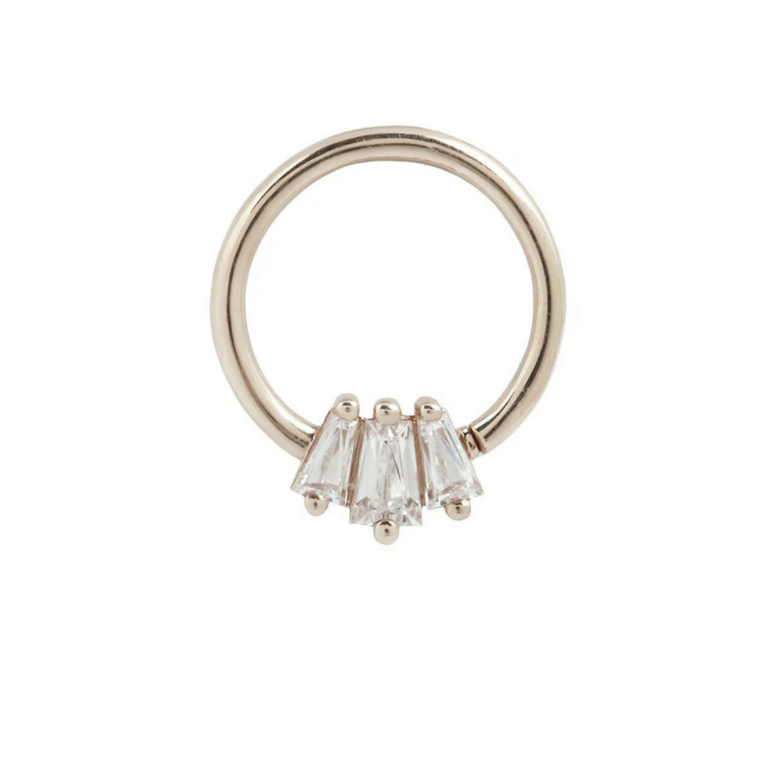 Gemma Trios Seam Ring with CZ — Buddha