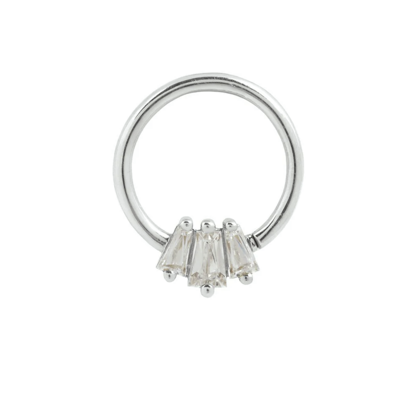 Gemma Trios Seam Ring with CZ From Buddha
