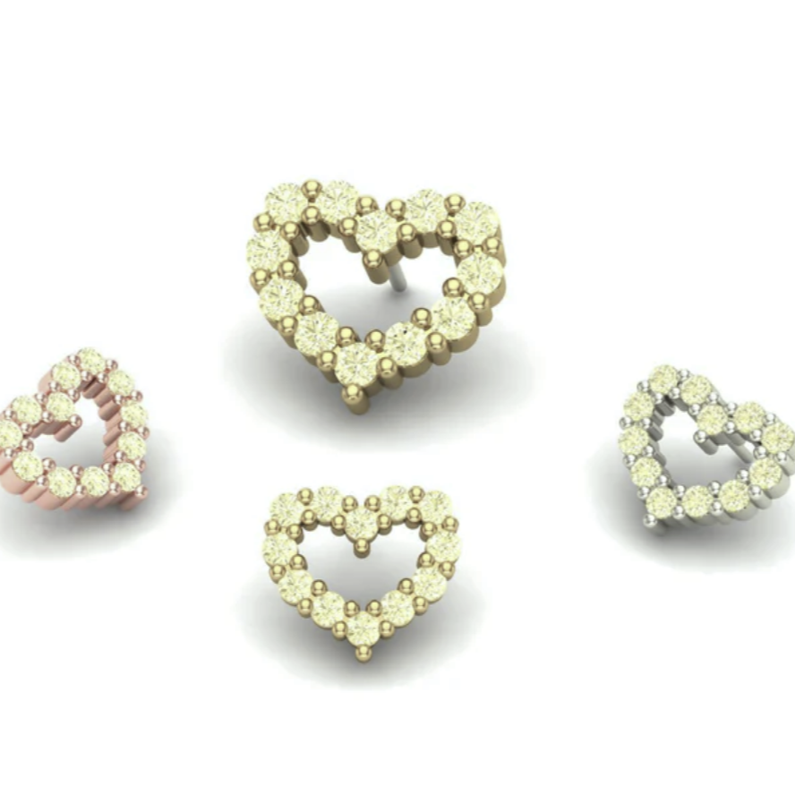 Gemmed Heart From Mushroom — M.US.HROOM