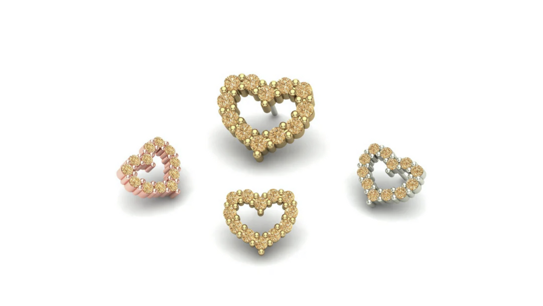 Gemmed Heart From Mushroom — M.US.HROOM