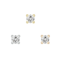 Prong Set Gem with Genuine Diamond — Buddha