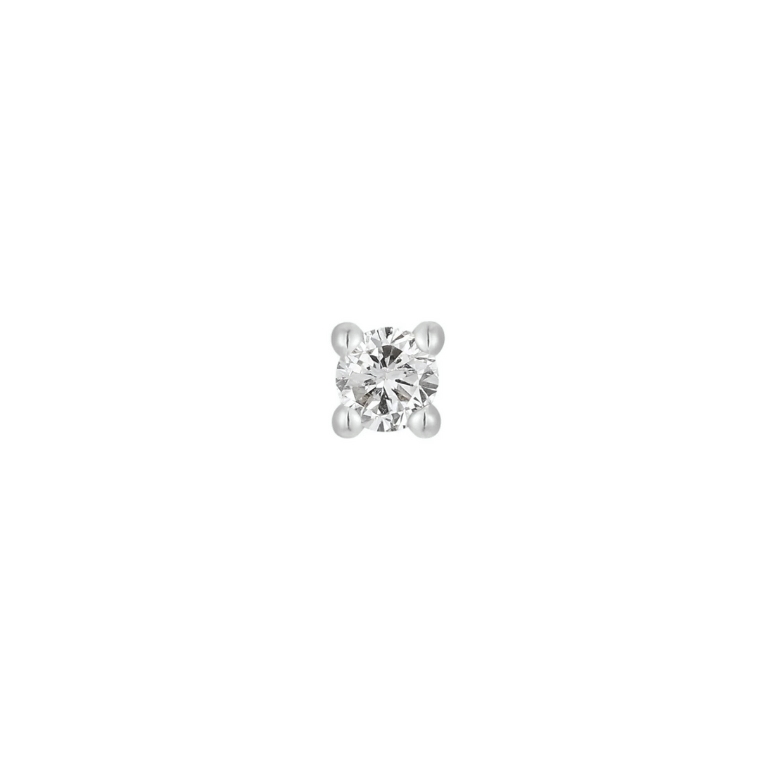 Prong Set Gem with Genuine Diamond — Buddha
