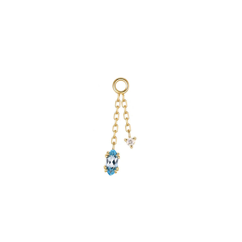 Georgia Diamond Double Dangle Charm from Modern Mood