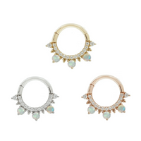 Gigi Clicker with Opal and CZ — Buddha