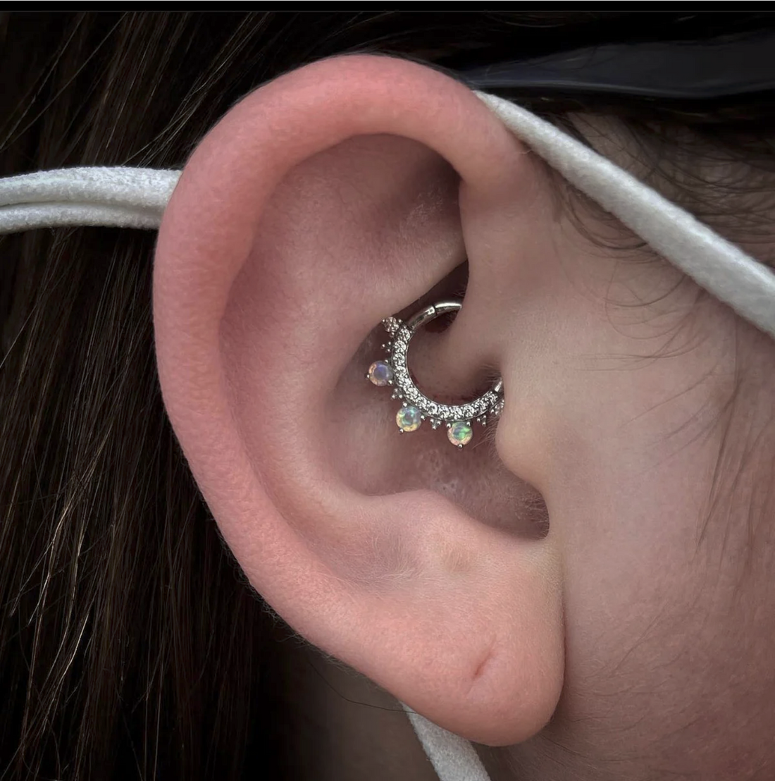 Gigi Clicker with Opal and CZ — Buddha