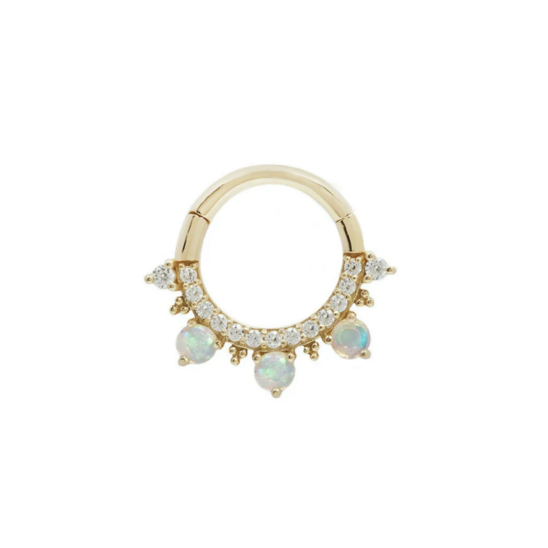 Gigi Clicker with Opal and CZ — Buddha