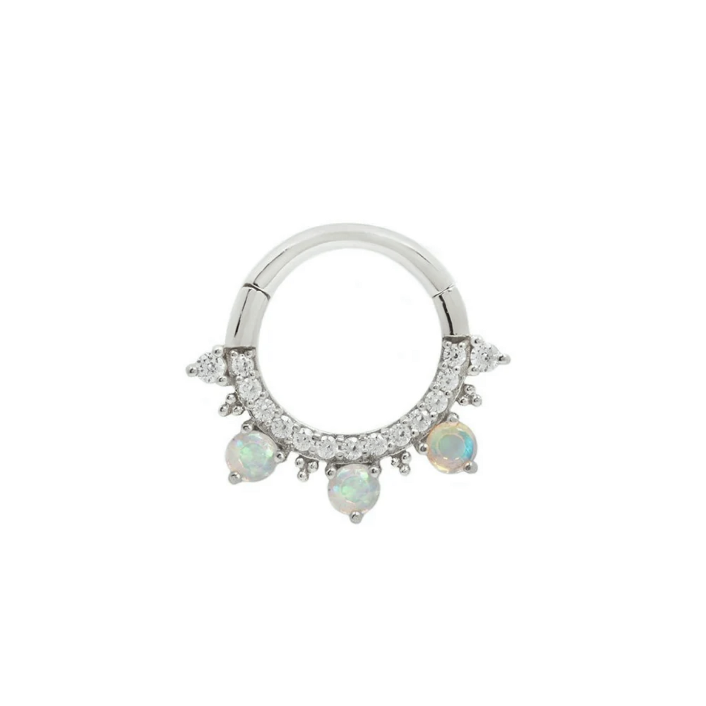 Gigi Clicker with Opal and CZ From Buddha