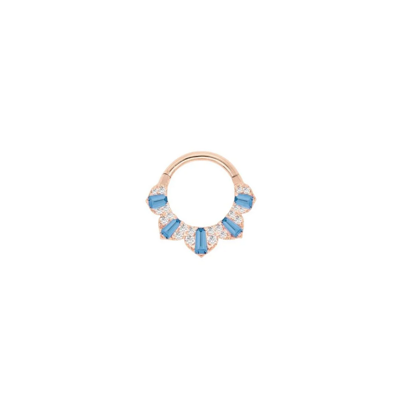 Gilty Pleasure with London Blue Topaz and Diamond Clicker — Buddha
