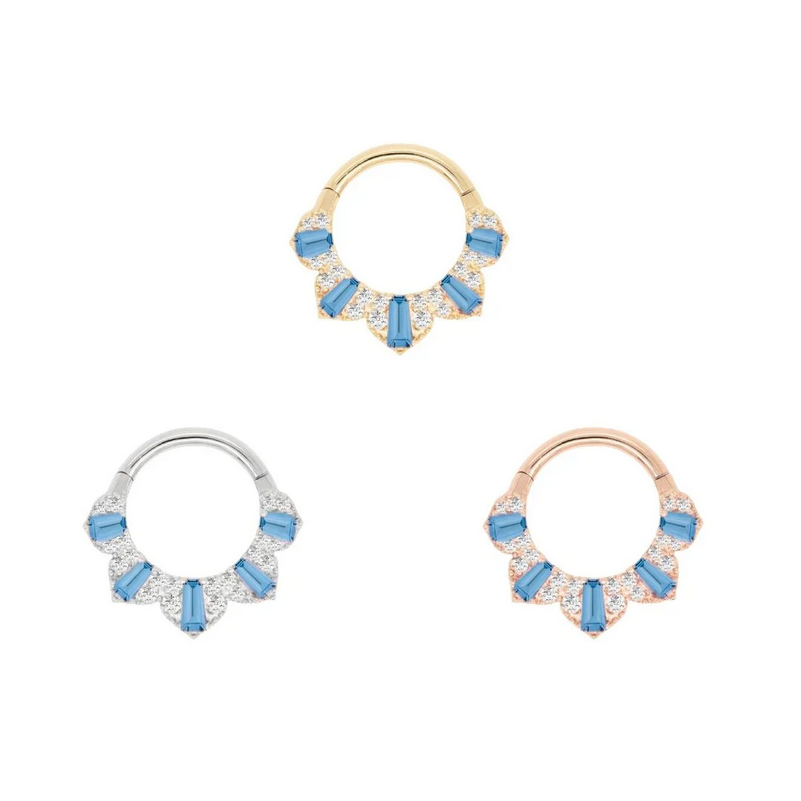 Gilty Pleasure with London Blue Topaz and Diamond Clicker — Buddha