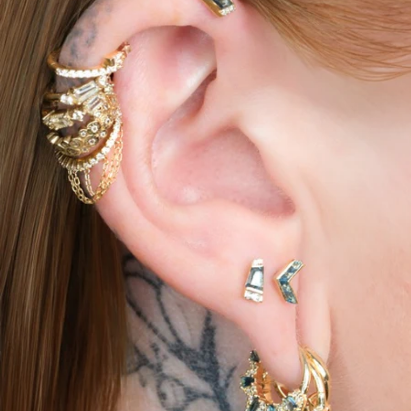 Gilty Pleasure with London Blue Topaz and Diamond Clicker — Buddha