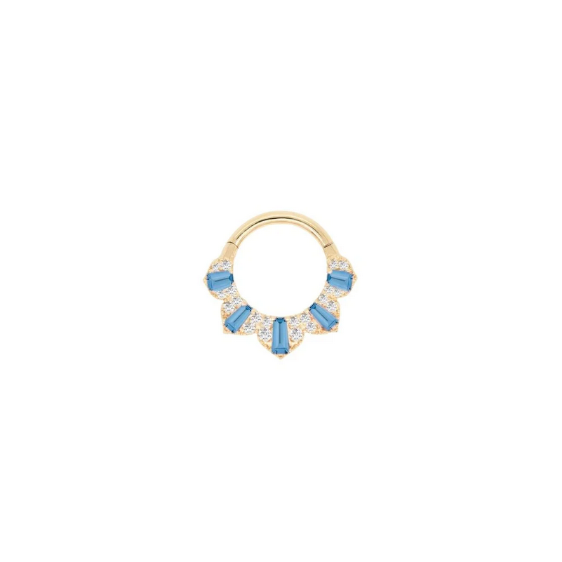 Gilty Pleasure with London Blue Topaz and Diamond Clicker — Buddha