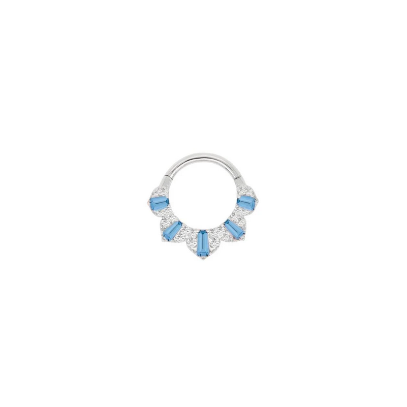 Gilty Pleasure with London Blue Topaz and Diamond Clicker — Buddha