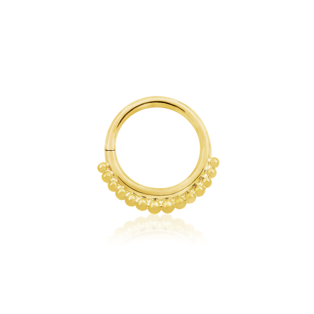 Gold Beaded Seam Ring from Junipurr (Vault) — Junipurr
