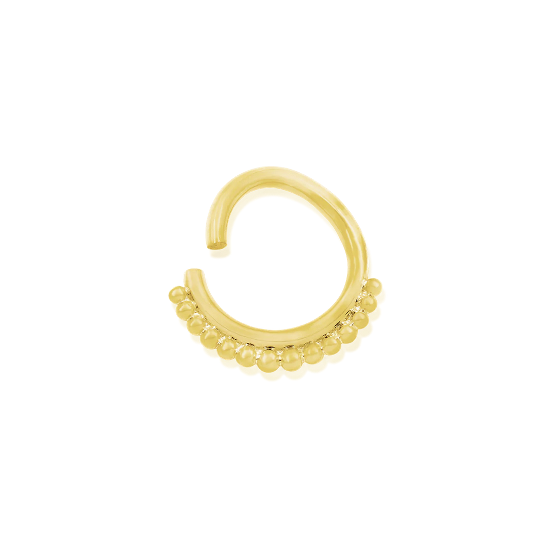 Gold Beaded Seam Ring from Junipurr
