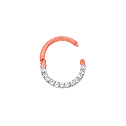 Gold CZ Clicker (Halo) from Junipurr