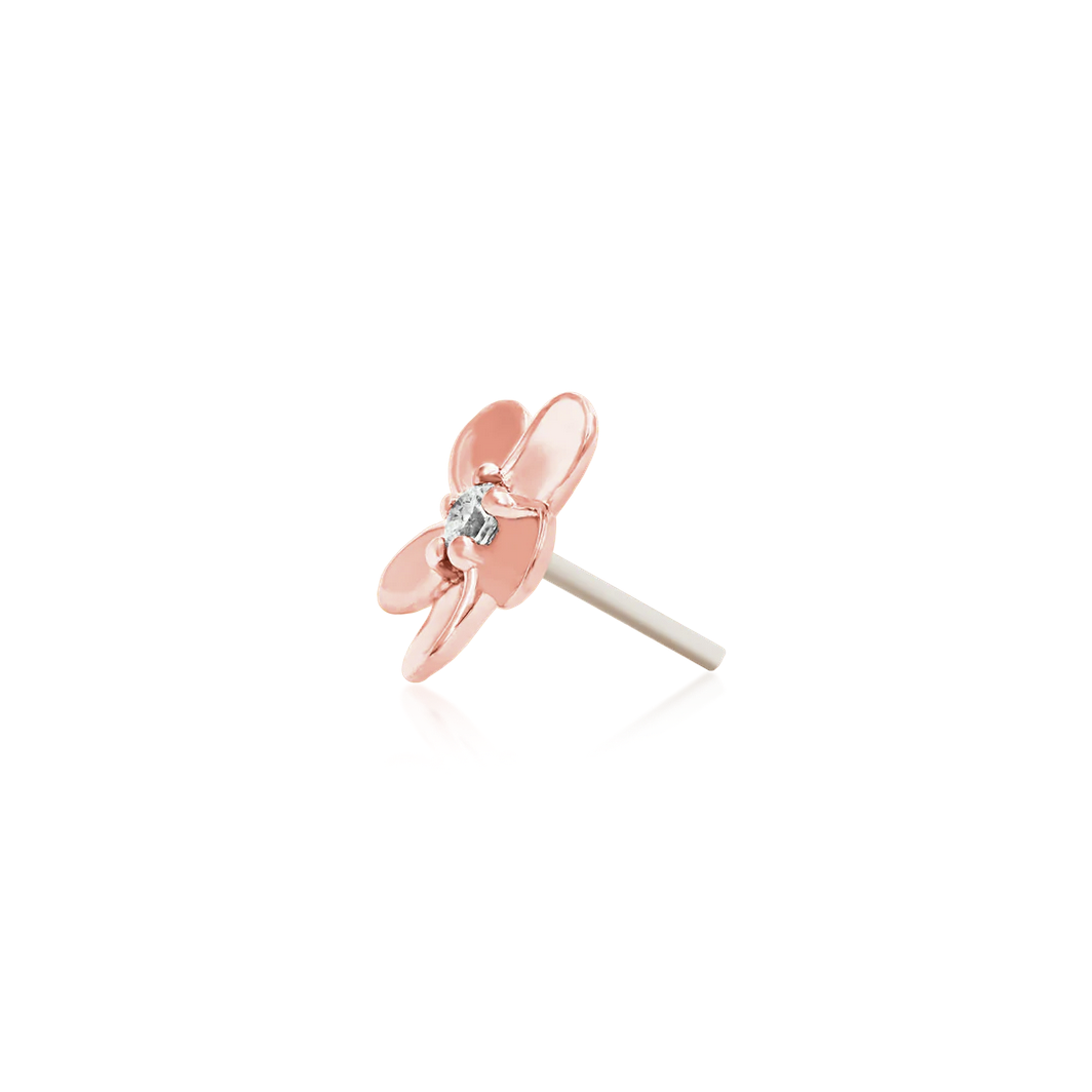 Gold CZ Flower — Junipurr