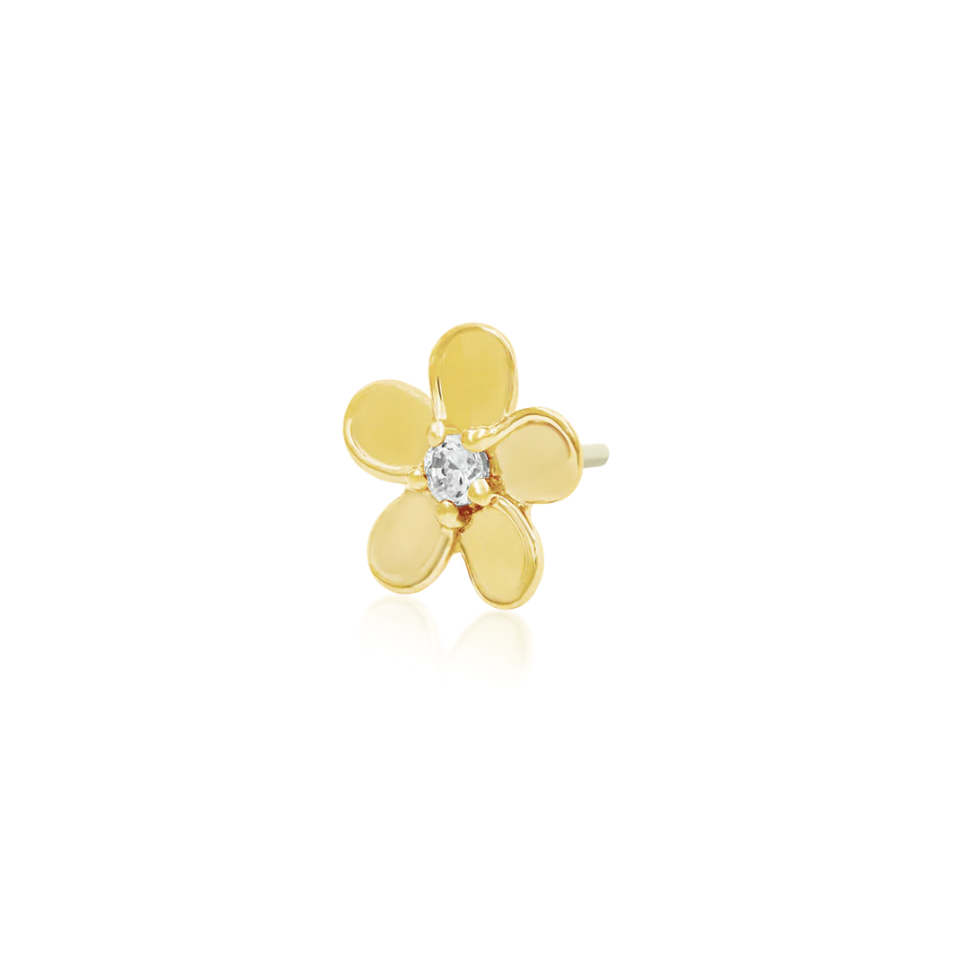 Gold CZ Flower — Junipurr