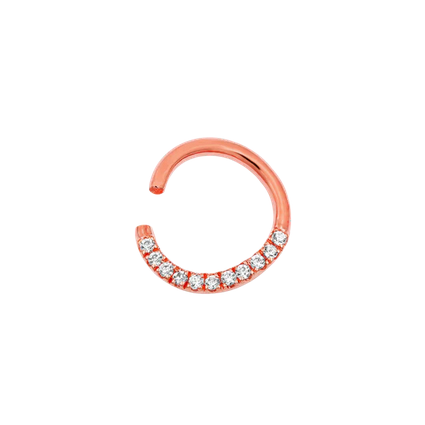 Gold CZ Seam Ring (Halo) — Junipurr