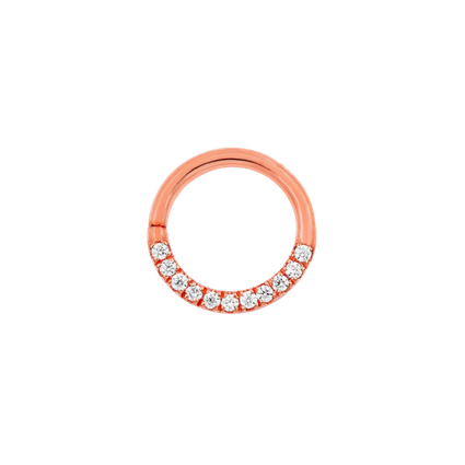 Gold CZ Seam Ring (Halo) — Junipurr