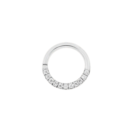 Gold CZ Seam Ring (Halo) from Junipurr