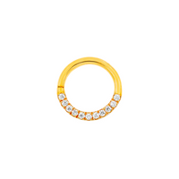 Gold CZ Seam Ring (Halo) — Junipurr