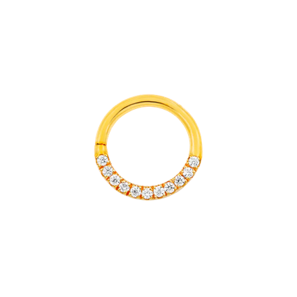 Gold CZ Seam Ring (Halo) from Junipurr